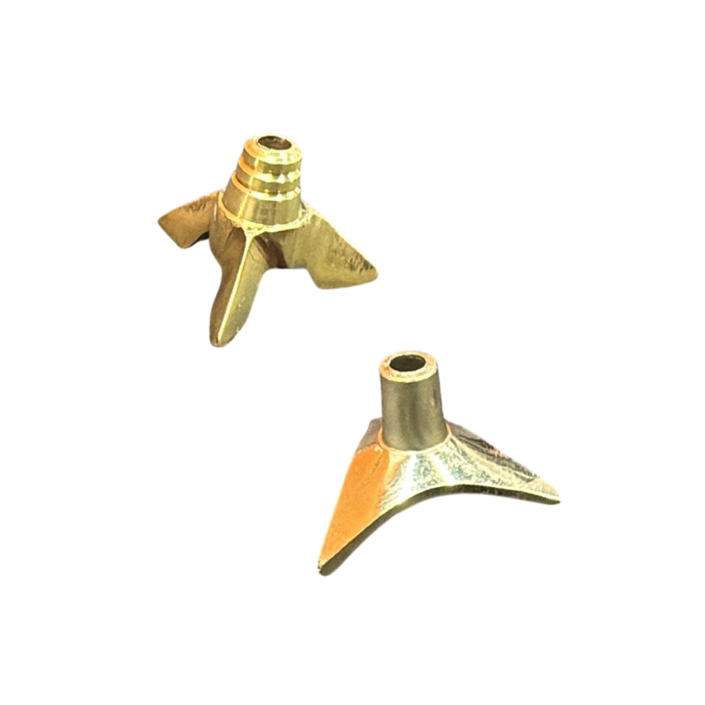 Brass Cotton Wick Holder – Traditional Deepam Accessory for Daily Puja