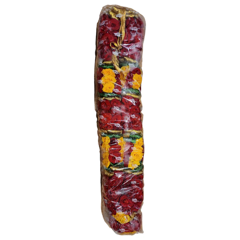 Button Rose Garland | Traditional Puja Garland