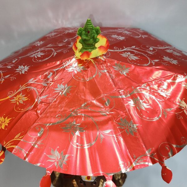 Eco Friendly clay Ganapathy doll 8 Inch - Image 2